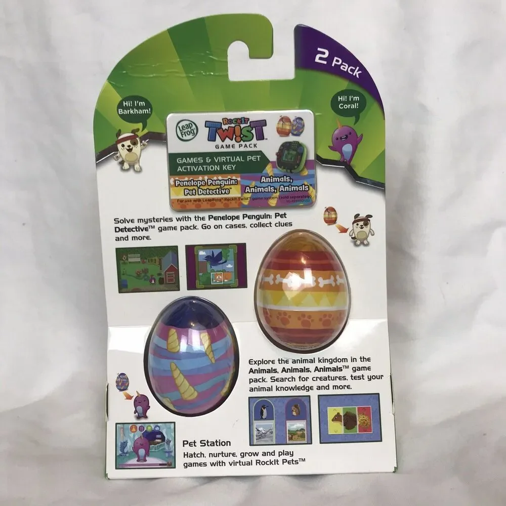 Rockit Twist game pack solve mysteries Pet Station LEAP FROG Rocket Eggs